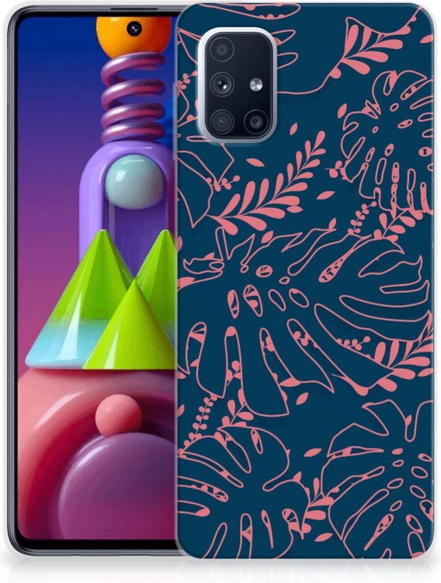 Samsung Galaxy M51 TPU Case Palm Leaves