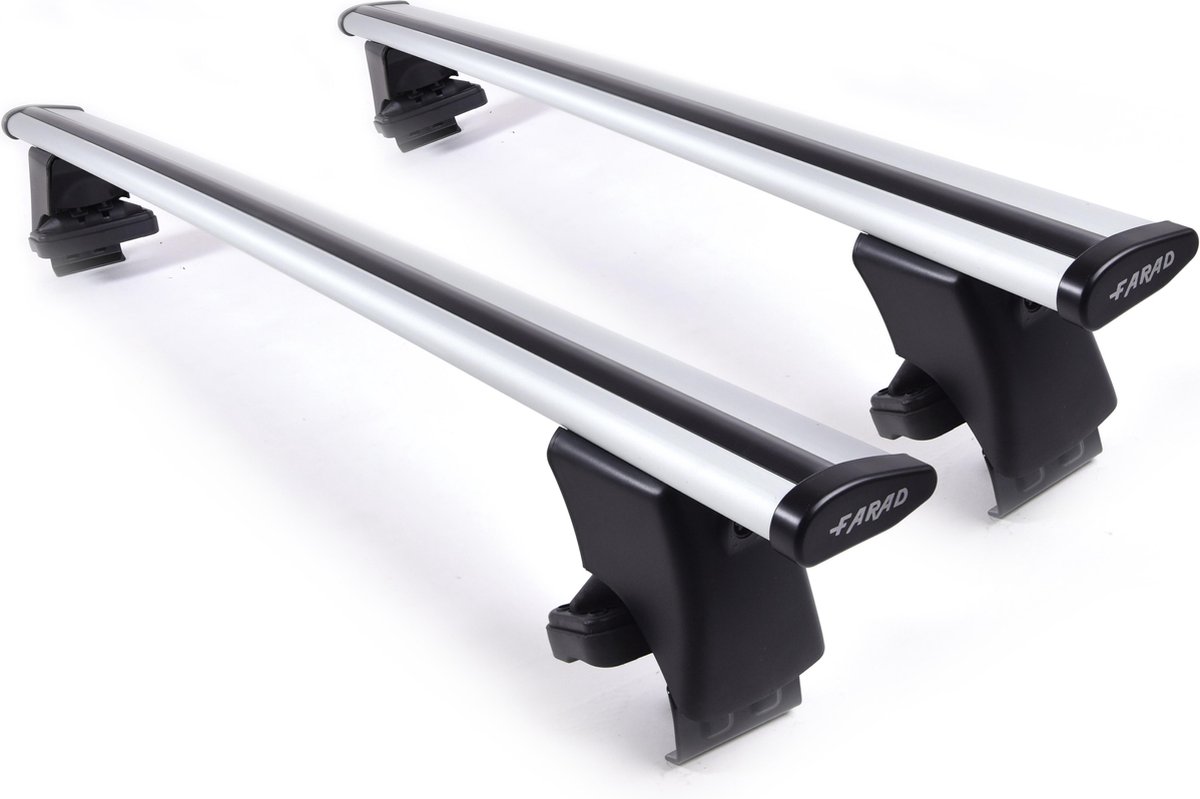 Farad Dakdragers - Fiat Punto 3 deurs vanaf 2012 - Glad dak - 100kg Laadvermogen - Aluminium -Wingbar