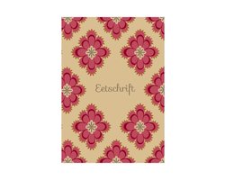 HappyBook - Eetschrift - Eetdagboek - Food Journal - Journal - Lifestyle Journal - Healthy Lifestyle - Dieetschrift - Gezondheid - Softcover - Elastiek - Boekenlegger - Recepten - Gerechten - Gewicht tabel - Afslanken - Voornemens - Motivatie - Doel