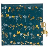 GOLDBUCH GOL-44449 TURNOWSKY dagboek Kleine Bloemen blauw met slot