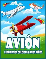 Avion Libro Para Colorear Para Ninos