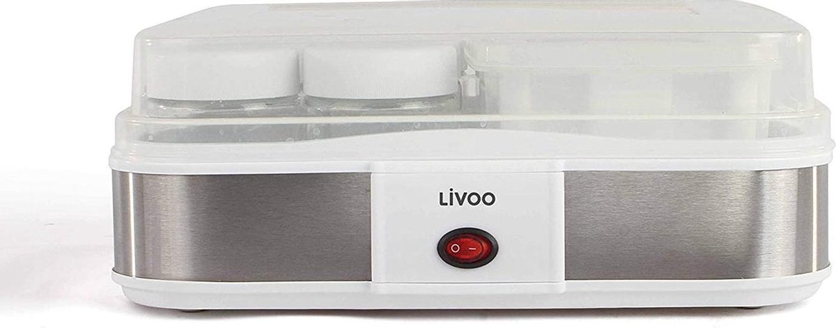 Bol.com yoghurtmaker en kaasmaker 12 potten 21.5w - domoclip - dop156 aanbieding