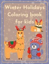 Winter Holidays Coloring Book for kids