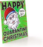 Kerst - Kaart - Postcard - Kerstkaart - Crazy Santa - LGBT+ - Quarantaine - Regenboog