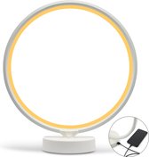 LIROMA® Daglichtlamp - Gratis Opberghoes - ⌀ 32 - 10.000 LUX - USB poort - 3 Kleuren - Bureaulamp - Lichttherapielamp - Lichttherapie