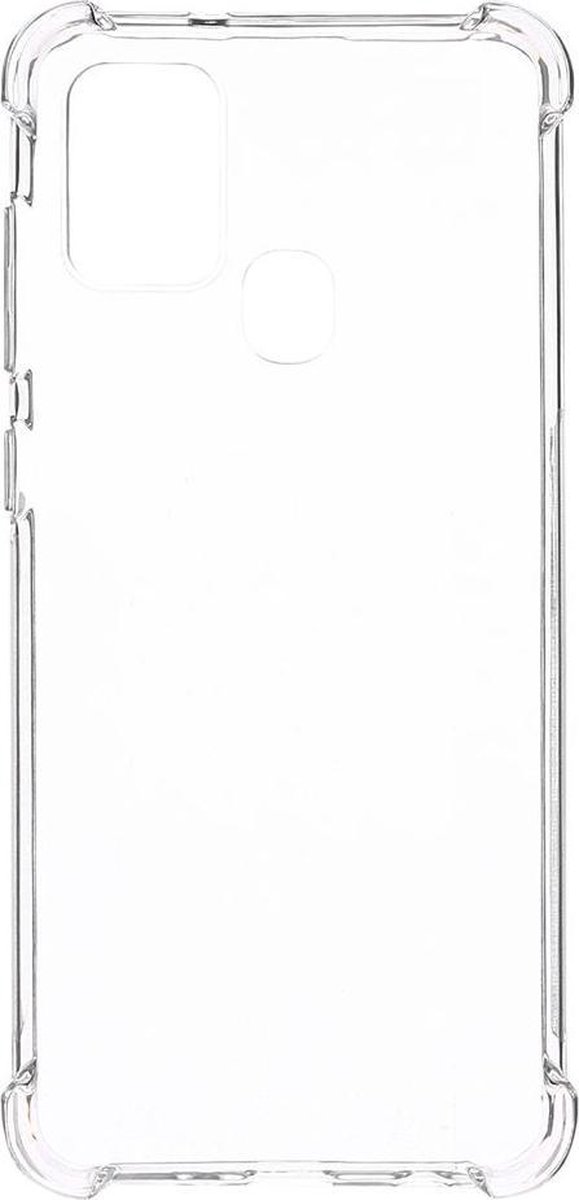 Shop4 - Samsung Galaxy A21s Hoesje - Zachte Back Case Transparant