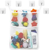 LVS Badspeelgoed Opbergtas - Badkamer Accessoires -  Met 6 Ultra Sterke Haken - Bath Toy Organizer