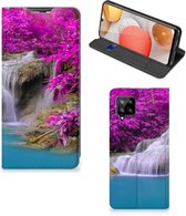 Telefoonhoesje Geschikt voor Samsung Galaxy A42 Wallet Bookcase Waterval