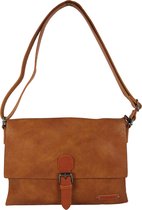 Crossbody tas met flap Flora & Co camel