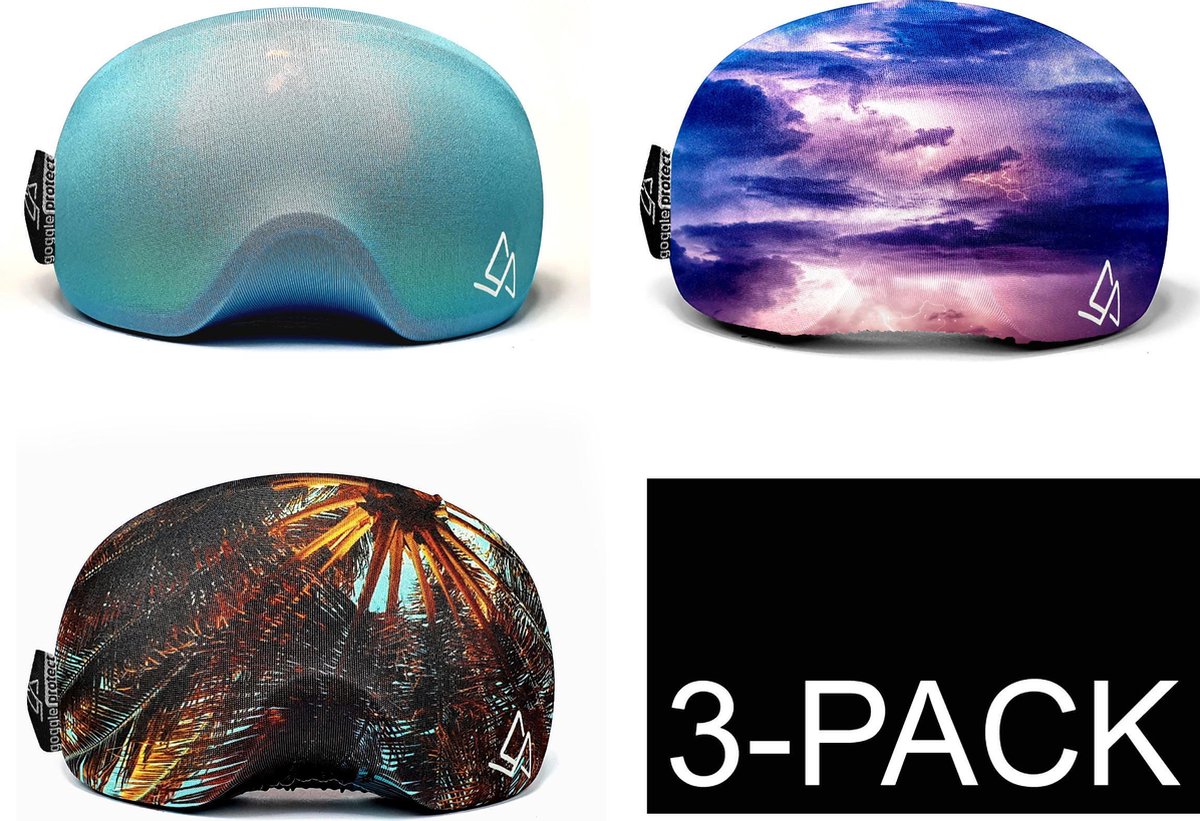Goggle Protect 3-PACK Skibril Hoes - NIET VOOR VIZIERHELM - Cover - Beschermhoes - Goggle - Bril - Ski - Snowboard