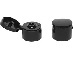 Klepdop PP 28 zwart – set van 10 stuks