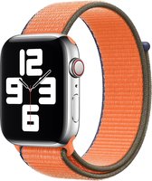 Nylon Sport Loop Bandje - Oranje - Kumquat - Voor Apple Watch - 42/44mm