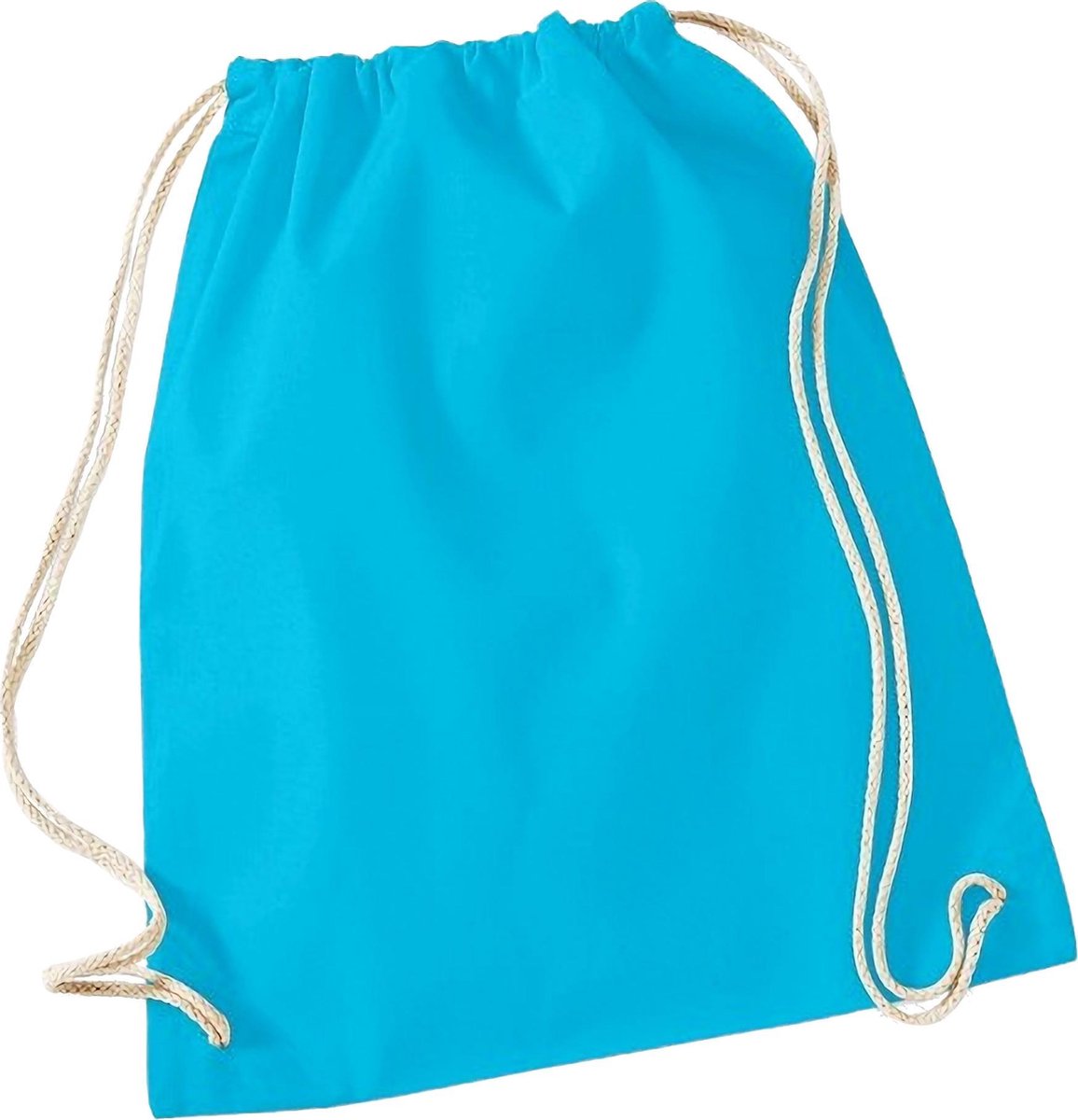Westford Mill Katoenen Gymsac-zak - 12 Liter (Surf Blauw)