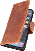 DiLedro Echt Lederen iPhone 11 Hoesje Bookcase - Washed Brown