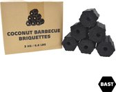 BAST Kokoskool tube briketten - 3 kg - duurzaam alternatief voor houtskool