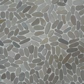 Progetto Coinstone mozaiek ovaal 29,4x29,4 cm prijs is per vel, naturel