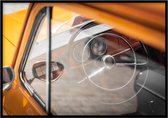 Poster Oldtimer Kleur - 30x40 cm Met Fotolijst - Poster Fotokunst - WALLLL