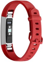 By Qubix Siliconen bandje - Fitbit Alta (HR) - Rood - Large