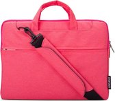 POFOKO 13.3 inch laptoptas met schouderband - Magenta