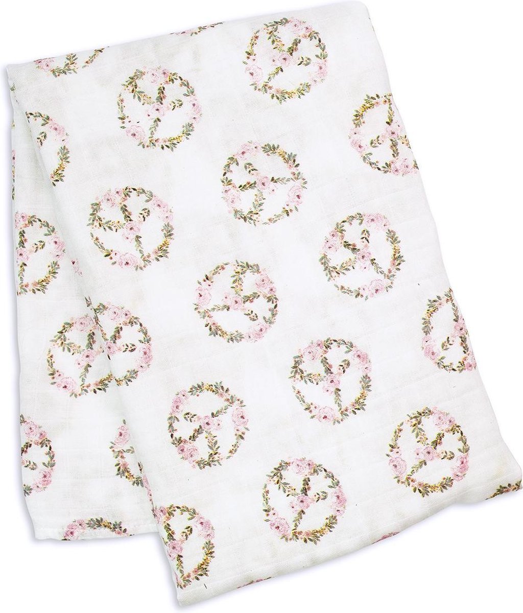 Goedkoopste Lulujo - hydrofiele doek - swaddle - bamboo - 120x120 cm - Peace