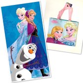 Disney Frozen cadeauset - strandlaken 140x70 cm + tas - mintgroen