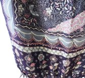 Zijden Batik Sjaal Roze Blauw Indonesisch Batik Techniek Uniek Cadeau Shawl