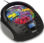 Radio met cd- en mp3-speler Daewoo Grafitty DBU-11 Zwart
