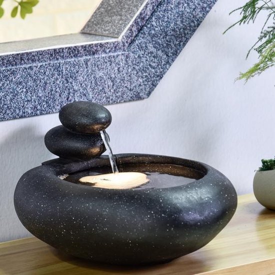 Yashi 18 cm hoog - interieur - fontein binnen - relaxeer - zen -... bol.com