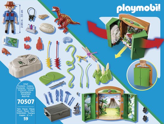 PLAYMOBIL Speelbox 'Dino-onderzoeker' - 70507 - PLAYMOBIL