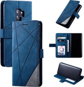 Book Case Samsung Galaxy S9 Plus (S9+) | Hoogwaardig PU Leren Hoesje | Lederen Wallet Case | Luxe Uitstraling | Telefoonhoesje | Pasjeshouder | Portemonnee | Blauw