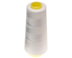 Lockgaren - Wit - Klos van 1800m - Dikte 40/2 - 100% Polyester - Extra Sterk