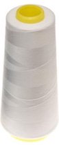 Lockgaren - Wit - Klos van 1800m - Dikte 40/2 - 100% Polyester - Extra Sterk