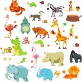 ProductGoods - Muursticker - Kinderkamer - Dieren - Jungle Thema - Babykamer Muur Decoratie