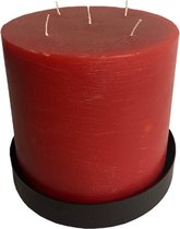 Mammoetkaars rood rond 200/200 mm