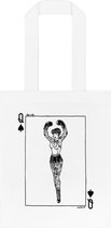 Collect The Label - Boxing Queen Tas - Wit - Unisex - One Size