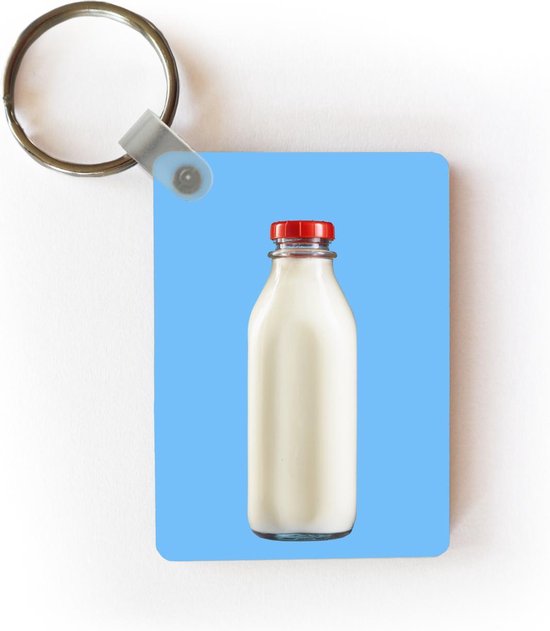 Sleutelhanger - Fles met melk - Uitdeelcadeautjes - Plastic