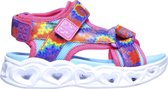 Skechers Heart Lights Sandals-Color Gr Meisjes Sandalen - Hot Pink/Multi - Maat 24