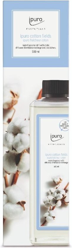 Ipuro Geurdiffuser Navulling Cotton Fields 500ml - Ipuro