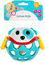 Zachte rammelaar hond - Bijtspeelgoed Bijten Peuter baby +3m blauw