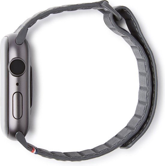 DECODED Traction Strap - Magnetische Horloge Band geschikt voor Apple Watch 6 / SE / 5 / 4 (44 mm) en Apple Watch 3 / 2 / 1 (42 mm) - Magneetsluiting (Antraciet) - Decoded