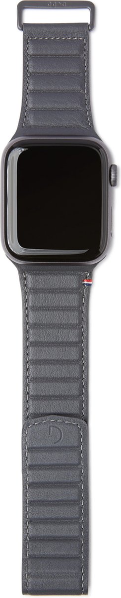 DECODED Traction Strap - Magnetische Horloge Band geschikt voor Apple Watch 6 / SE / 5 / 4 (44 mm) en Apple Watch 3 / 2 / 1 (42 mm) - Magneetsluiting (Antraciet) - Decoded