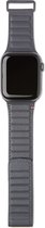 DECODED Traction Strap - Magnetische Horloge Band geschikt voor Apple Watch 6 / SE / 5 / 4 (44 mm) en Apple Watch 3 / 2 / 1 (42 mm) - Magneetsluiting (Antraciet)