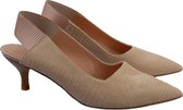 Zinda - Dames Slingback Pumps - Beige/Roze - maat 38