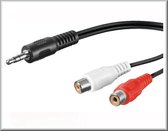 PremiumCord Cable Jack 3.5mm-2xCINCH M/F 2M