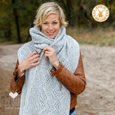 De Reuver Knitted Fashion SHAWL 100% NEDERLANDS (587)
