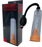 Power Escorts - Power Handy Pump -  grote Penis pomp - Pump up the volume - Penis vergroter - BR235 - Stoere Cadeaubox