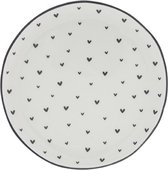 Bastion Collections - Cake bord hartjes zwart