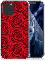 GSM Hoesje iPhone 12 Pro Max Anti Shock Case met transparante rand Red Roses