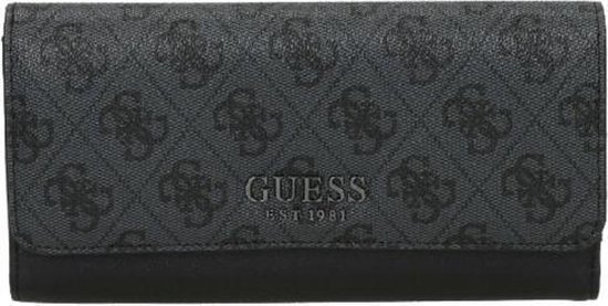 ergens Verbazingwekkend slang Guess Dames portemonnee Mika - grijs | bol.com
