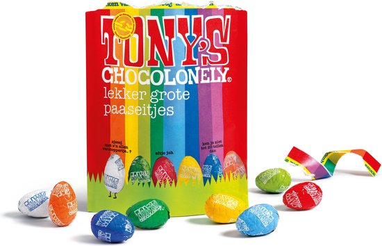 Tony's Chocolonely Paas Chocolade Display - Pasen - Paaseieren en Repen - 237 producten - Tony's Chocolonely